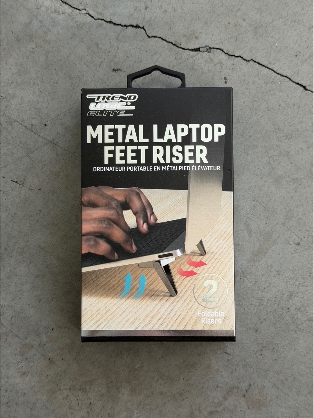 Trend Logic / Metal Laptop Feet Riser / 2 Foldable Risers - Picture 2 of 5